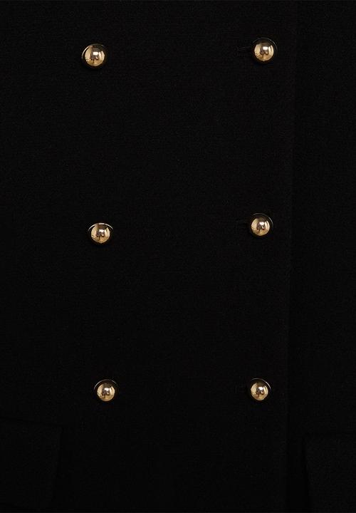 MANGO - Coat bombons - black