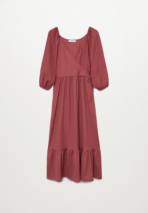 MANGO - Dress chai - red