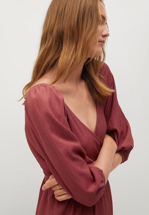 MANGO - Dress chai - red