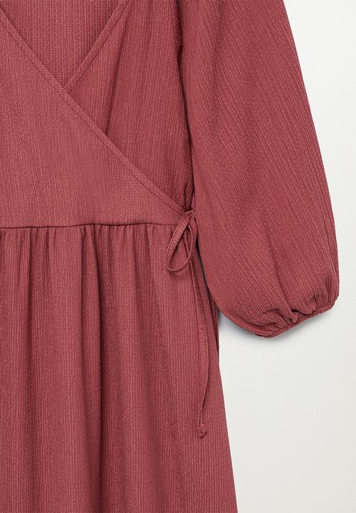 MANGO - Dress chai - red