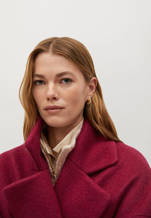 MANGO - Coat coctel - pink