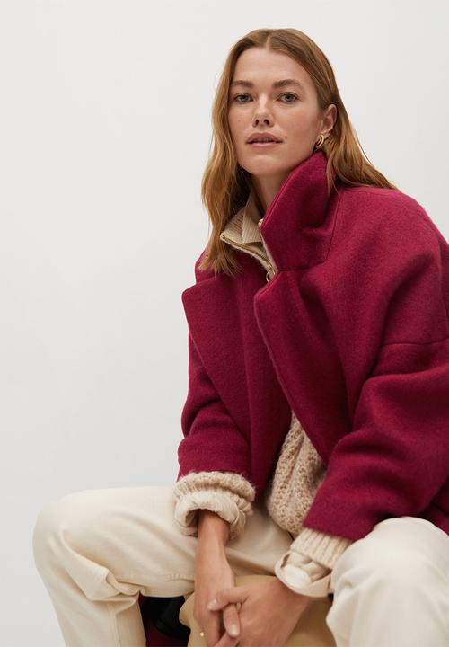 MANGO - Coat coctel - pink