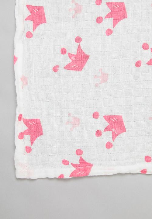 Pop Candy - Crown blanket - pink & white