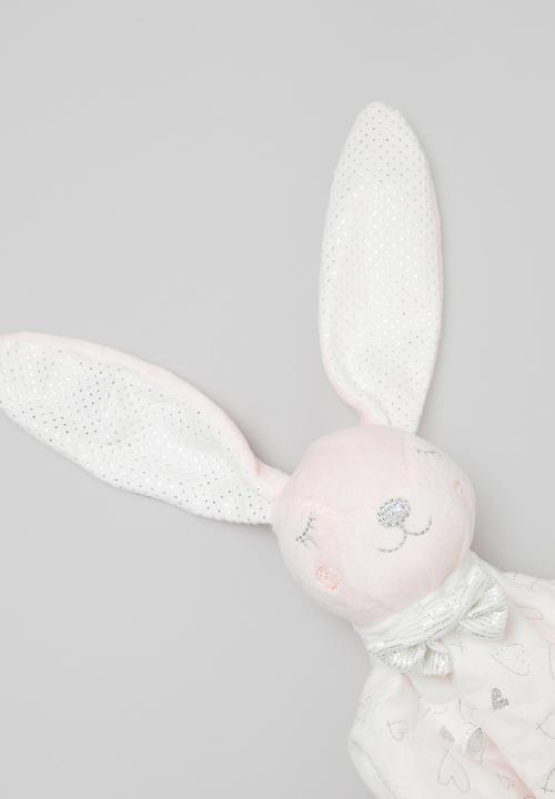 Pop Candy - Soft bunny toy - pink & white 