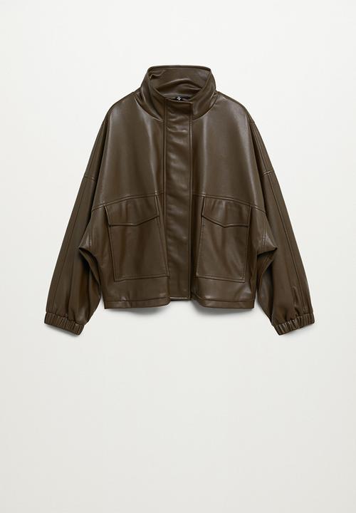 MANGO - Jacket wild - khaki