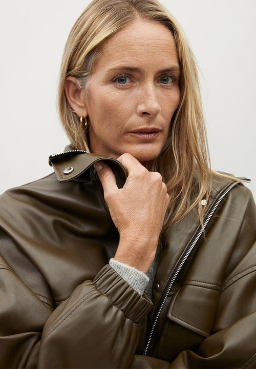 MANGO - Jacket wild - khaki