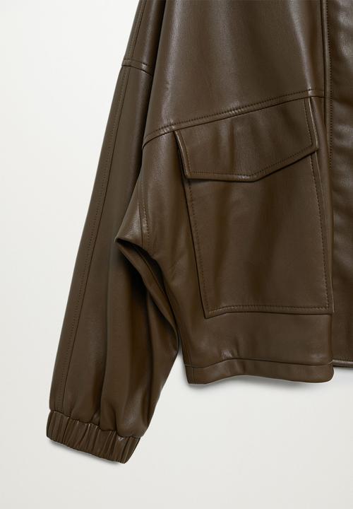 MANGO - Jacket wild - khaki