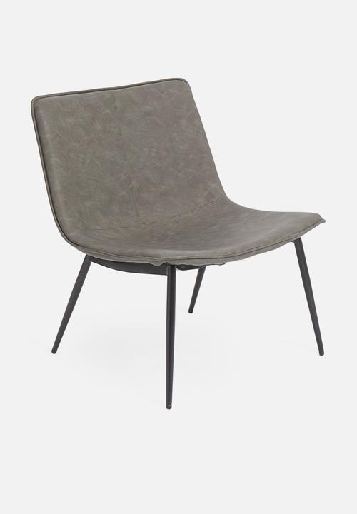 Sixth Floor - Luna lounge chair - charcoal