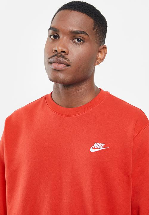 Nike - Nike sportswear club crew - red 