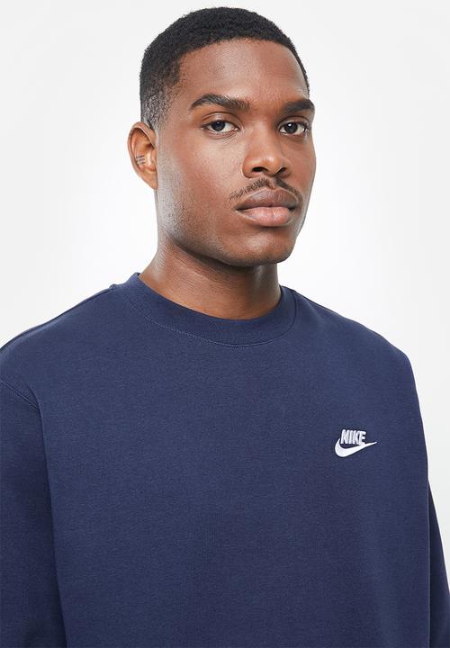 Nike - Nike sportswear club crew - navy 