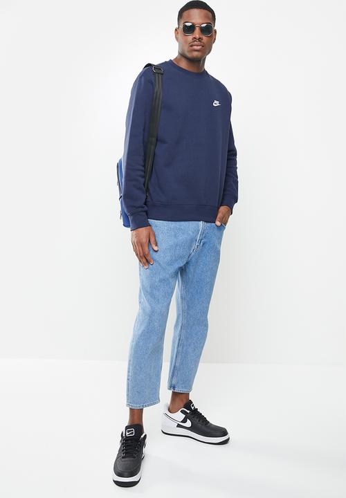Nike - Nike sportswear club crew - navy 