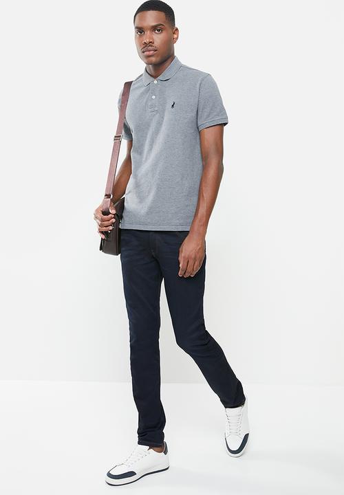POLO - Short sleeve classic golfer - grey