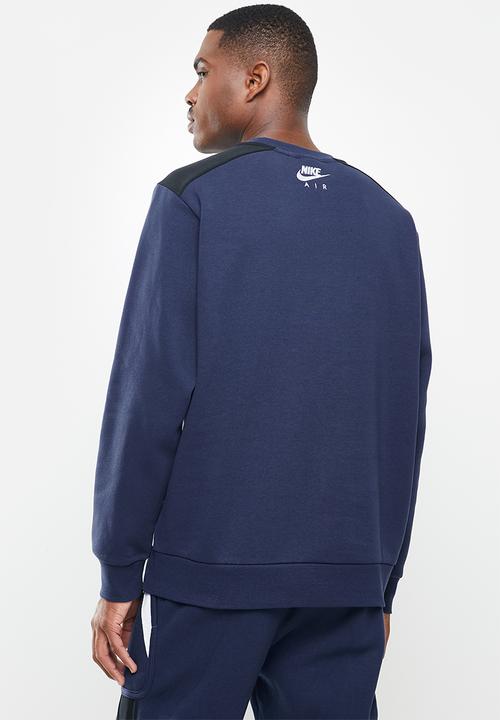 Nike - Nike air fleece crew - navy 