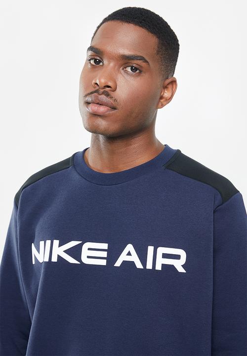 Nike - Nike air fleece crew - navy 