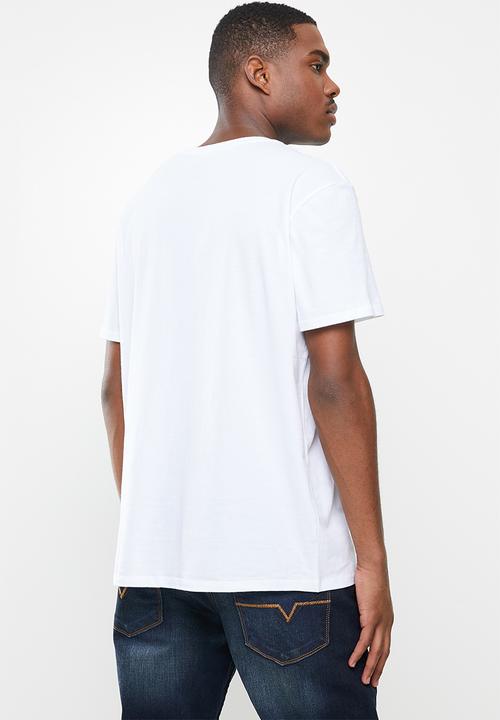 GUESS - Guess classic triangle short sleeve tee - white