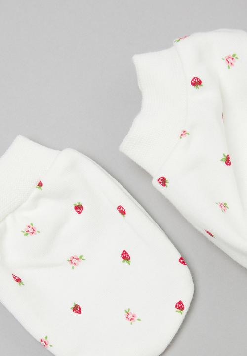 Pop Candy - Girls socks & mittens set - cream