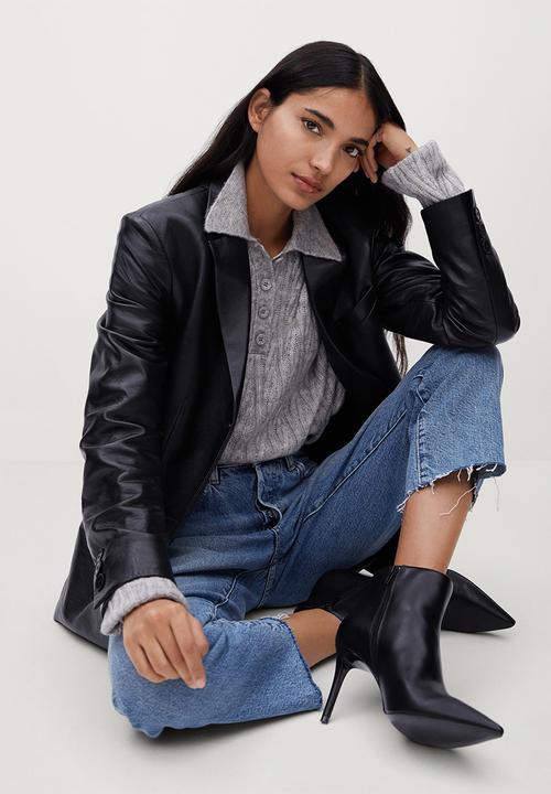 MANGO - Party ankle boot - black
