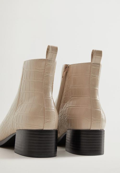 MANGO - Minute ankle boot - natural