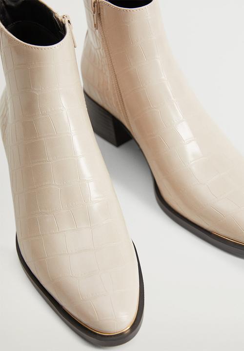 MANGO - Minute ankle boot - natural