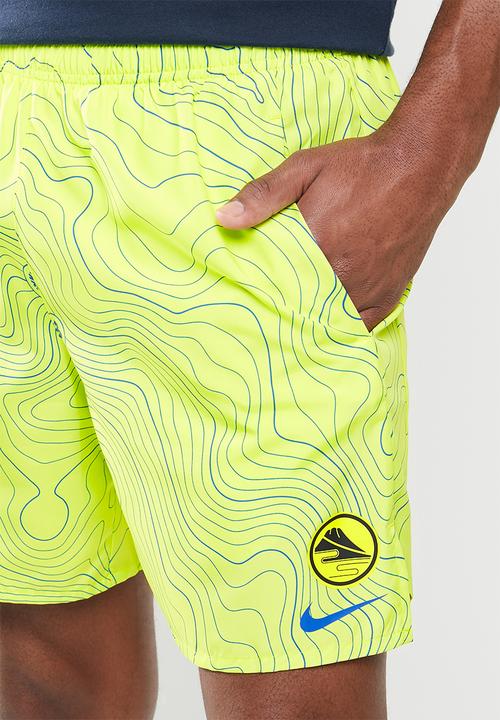 Nike - Nike ek challenger 7in short - yellow & blue 