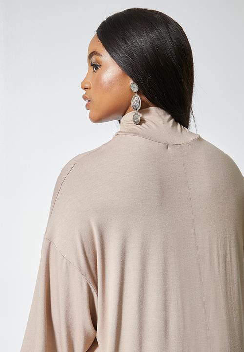 Superbalist - Turtle drop shoulder dress - neutral 