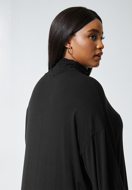 Superbalist - Turtle drop shoulder dress - black
