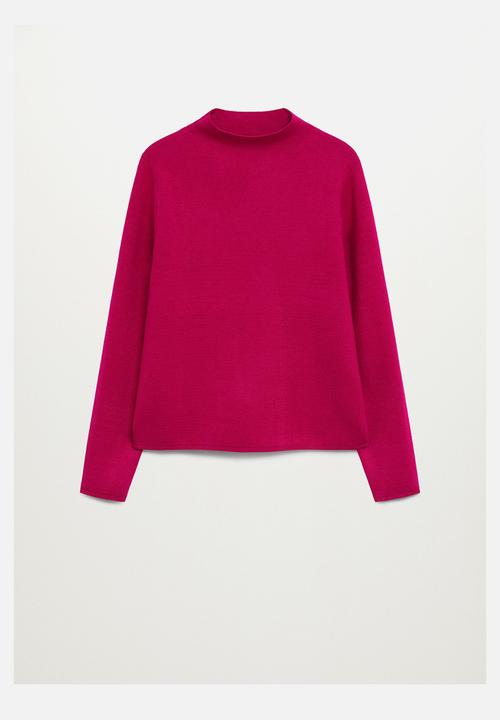 MANGO - Sweater chimney - pink