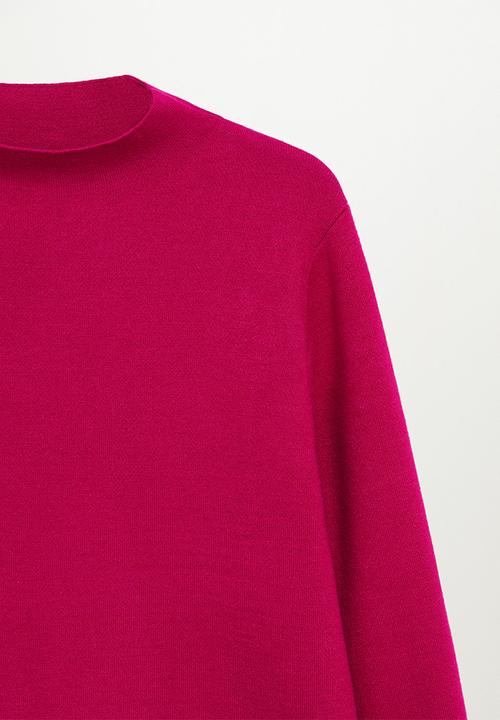 MANGO - Sweater chimney - pink