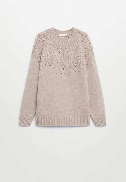 MANGO - Sweater skiper - beige