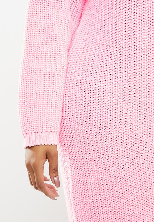 Glamorous - Curve pearl dress - pale pink