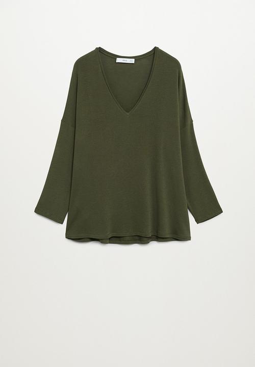 MANGO - T-shirt piceasy7 - green