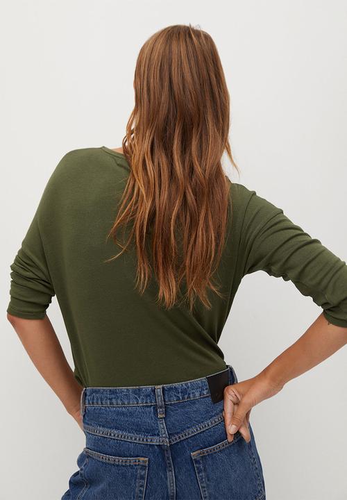 MANGO - T-shirt piceasy7 - green