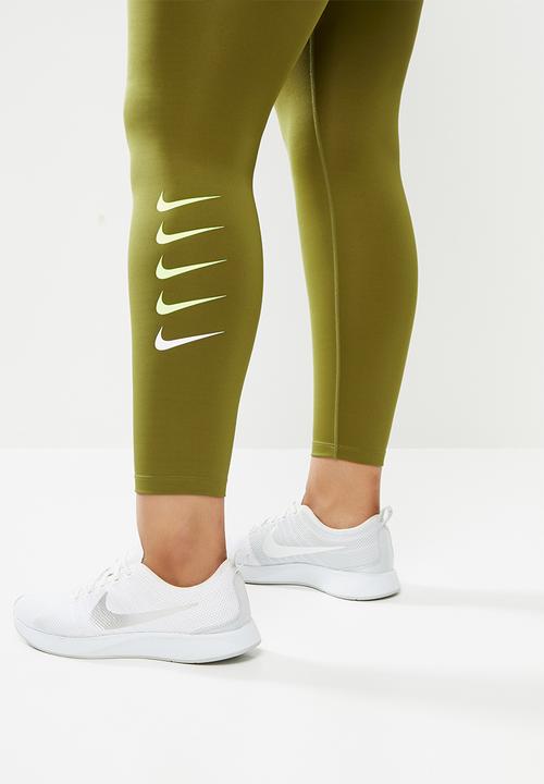 Nike - Curve swoosh run tights 7/8 - olive