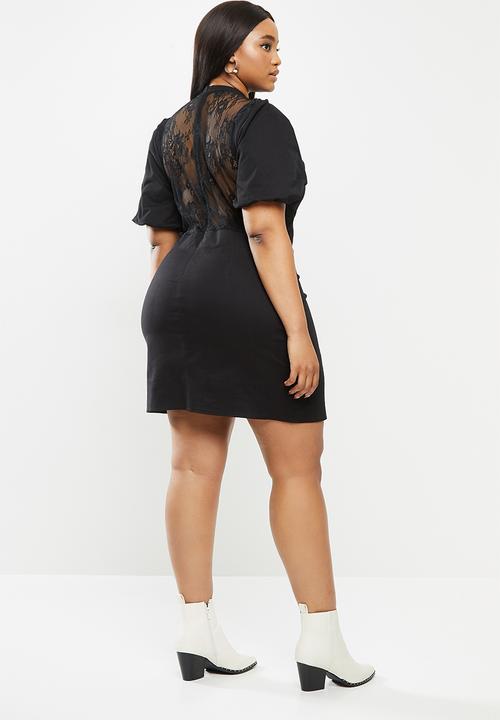 Glamorous - Plus oliver dress - black