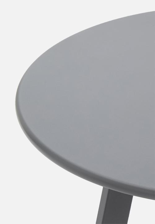 H&S - Round outdoor side table 40cm - black 
