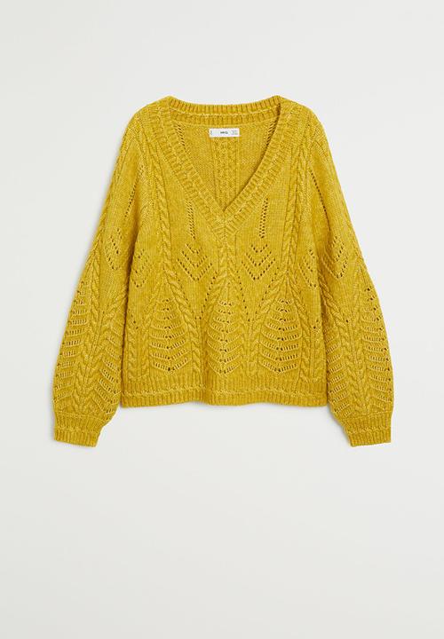 MANGO - Sweater rosetta - yellow