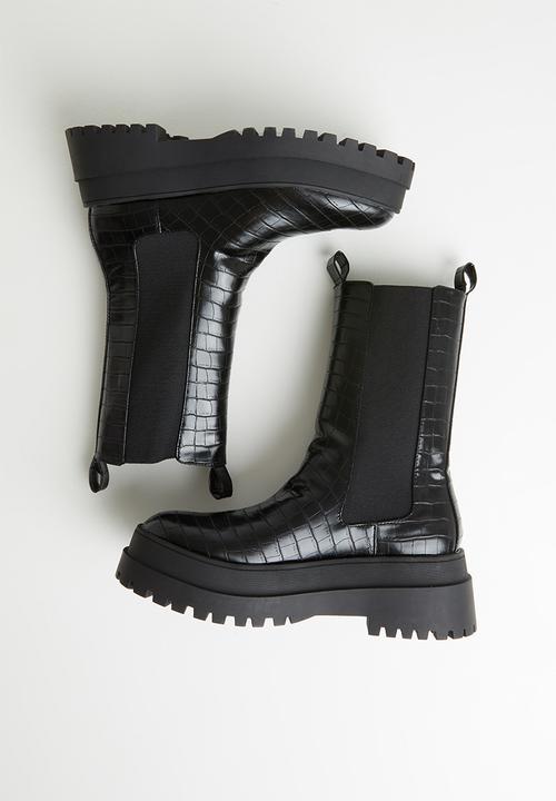 Public Desire - Blame boot - black