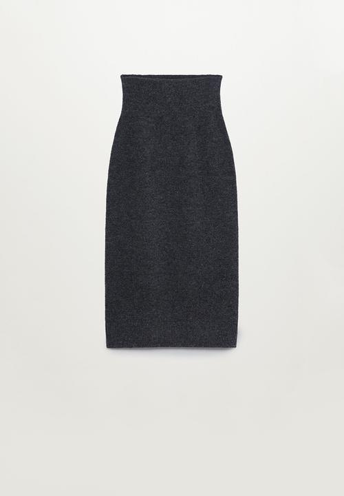 MANGO - Skirt taldora - dark grey