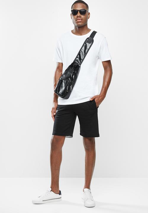 Aca Joe - Aca Joe unbrushed fleece shorts - black