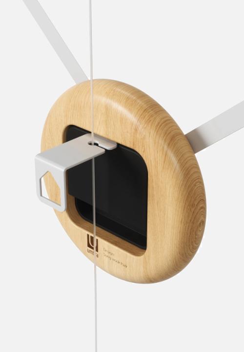 Umbra - Hangtime clock - white & natural