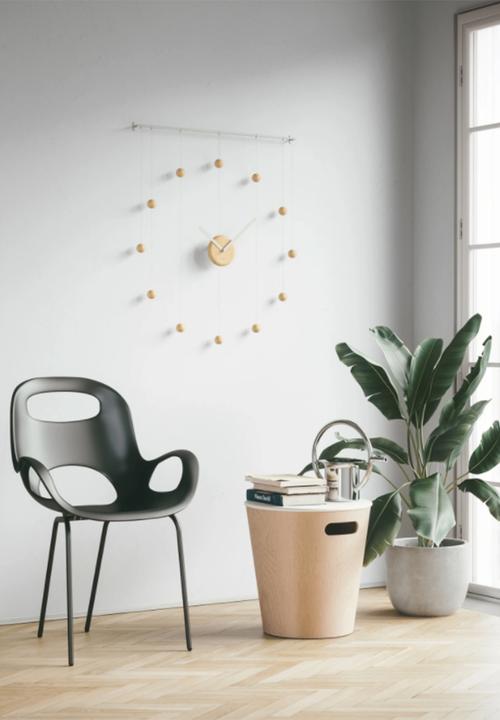 Umbra - Hangtime clock - white & natural