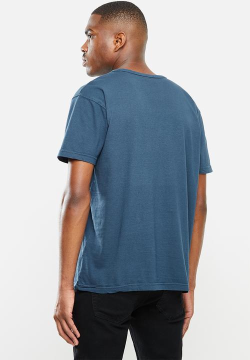 Lonsdale - Garment dye crew neck tee - navy