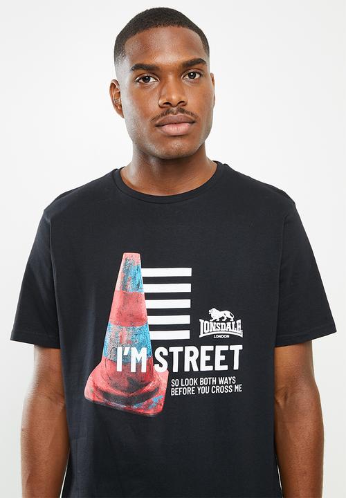 Lonsdale - I'm street crew neck tee - black