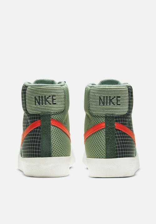 Nike - Blazer mid '77 patch - dutch green/tm orange-galactic jade