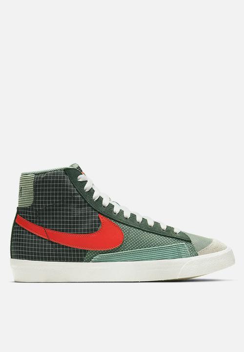 Nike - Blazer mid '77 patch - dutch green/tm orange-galactic jade