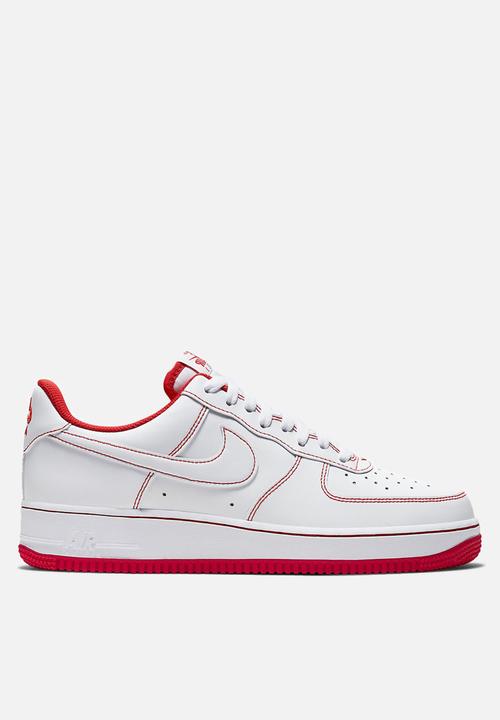 nike air force 1 white university red