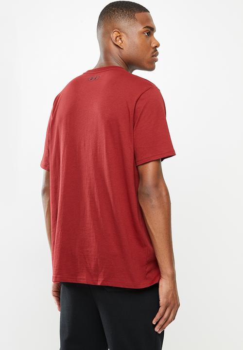 Under Armour - Sportstyle left short sleeve chest - red