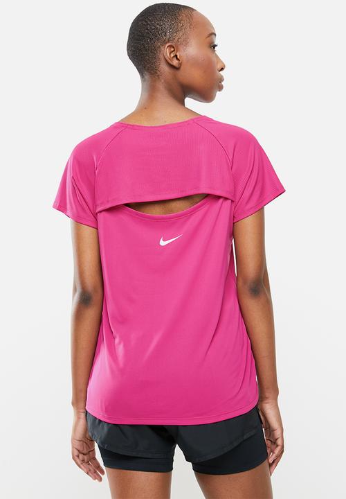 Nike - Icon clash miler top - pink 