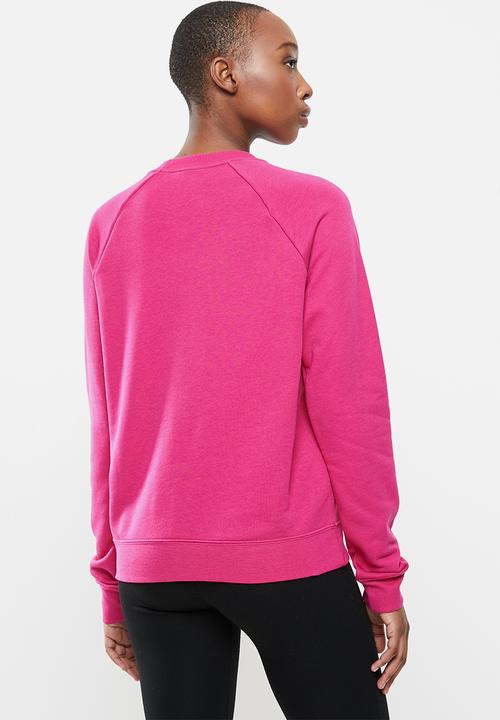 Nike - Nike sportswear essential crew fleece top - pink