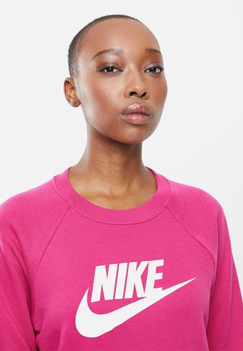 Nike - Nike sportswear essential crew fleece top - pink